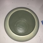 Vtg Mid Century Mccoy Floraline 406 Matte Sage Green Round Planter Bowl Vase Usa