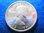 1955 Canada Silver Dollar -  Bright Uncirculated - Variety- Bit Of Haze