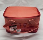 New Trader Joe s Peach pink Mini Insulated Tote Lunch Bag Nwt