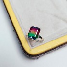 Vintage Watermelon Tourmaline Ring  925 Sterling Silver Ring  Tourmaline Ring