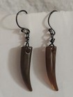 Pair Of Vintage Animal Claw Earrings  925   Great Patina On The Silver