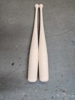  2 Pack Torpedo Bat Maple Professionally Turned 33 