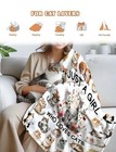 Cat Blanket For Cat Lover Gifts For Women Girls Just A Girl Who Loves Cats New
