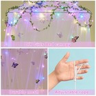 Bed Canopy For Girls Room Bed Canopy Curtains With Led Lights Mosquito Net Di   