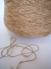 Yarn 100  Natural Silk Yarn Cone Beige Golden Weaving Hand Knitting 1000g 35oz