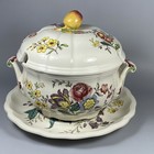 Vintage Spode Copeland Gainsborough Lidded Tureen W  Plate   Nice   no Spoon 