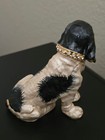 Basset Hound Dog Jeweled Enamel Hinged Trinket Box  as Is 