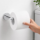 Luxury Silver Chrome Toilet Paper Holder Wall Mount Bathroom Tissue Roll Rack
