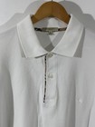 Burberry London White Men Polo Shirt  Size Large