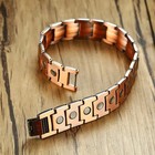 Men s Bracelet Magnetic Therapy Arthritis Pain Relief Pure Solid Copper Bangle