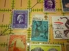 Vintage World Stamp Lot 10pc Used - Italy Norway Spain Niger Korea Space Olympic