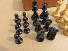  1 Missing  Vintage France Cavalier Chess Felt Bottom Wood Pieces 2 75  King