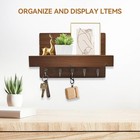 Key Holder For Wall  House Decor Mail Organizer Wall Mounted With Shelf   5 Hook