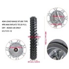 12inch 60 100-12   Drum Brake Wheel Tire Rim For Crf50 Ttr90 Drz110 Coolster Ssr
