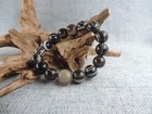 Energy Old Tibetan Agate Dzi Bead Amulet Bracelet Prayer 16 Pcs Beads 