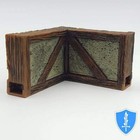 Plaster Inside Corner Wall X4 - Wizkids Warlock Tiles D d Dungeon 1  Tall