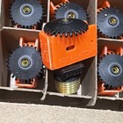 Qty 100 New Rasco F1fr56 1 2  Npt Upright Sprinkler Heads 200f 93c Black Poly