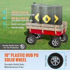 Solid Pu Run-flat Tire Wheel Flat Free Tubeless Tire 10  2-pack 180 Lbs