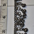 Vintage Silver Tone Belly Dancer 10  Anklet With Multiple Bell Charms 