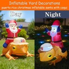 Puerto Rico Christmas Inflatables Santa W  Coqui 5ft Yard Decor