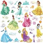 37 Disney Princess Royal Debut Wall Decals Ariel Rapunzel Glitter Stickers Decor