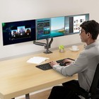 Triple Monitor Mount 3 Desk Stand For Screens Up To 32 Inch Hold To 30 9lbs Each