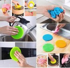Silicone Dish Scrubber  12 Count Sponge Brush  Food Multicolor