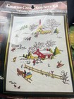 Vintage Paragon Winter Wonderland Christmas Crewel Embroidery Kit Sealed Country