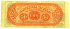 1800 s Shreveport  Citizens Bank Of Louisiana  50 Obsolete Currency