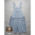 Forever 21 Light Wash Denim Shortalls Overalls Men Xl 100  Cotton 90s Y2k Skater