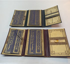 Vintage Lot Of 2 Heath   Gills Superline Sewing Needle Book Leather Case