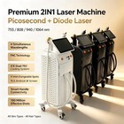 Free Ship 755 808 1064 940nm Diode Laser Hair Removal Pico Tattoo Removal Salon