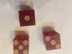 Vintage Hotel Last Frontier Las Vegas Casino Played Dice Red  three 