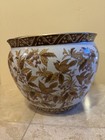 Antique Asian Large Planter Bowl Ceramic - Old Ornate Stunning Art - No Reserve