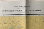 Vintage 1962 Nantucket Sound Chatham Roads Nautical Chart Map - 30    X 38   