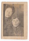 2pcs Wwii Ww2 Woman Girl Military Uniform Soviet Red Army Russian Original Photo