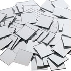 200 Pieces Glass Mirror Tiles For Crafts  1 Inch Small Square Glass Mirrors  Min