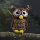 Little Owl Crochet Toy - Cute Owl Stuffed Amigurumi Gift - Owl Lover Gift Idea
