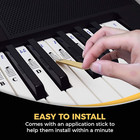 Piano Stickers For 49 61  76 88 Key Keyboards     Transparent And Removable  Made 