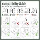 Full Set Faux Leather Seat Cover 5-seats For Toyota Corolla Camry Rav4 Chr Prius
