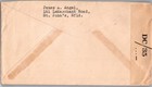 Canada 1940 s Newfoundland Wwii Postal Censored Cover Addr Usa Canc St John s