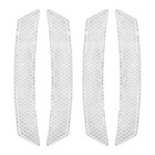 Car Reflective Trim Side Marker Sticker  3d Wheel Well Arch 4 Pcs White
