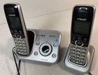 Vtech Silver Two Handset Answering Cordless Phone System Cs6329-2 W manual