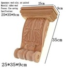 Decoration Accessories Wood Carving Carved Applique Cabinet Door Wall Figurine