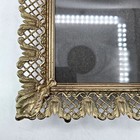Vintage Gold Tone Metal Openwork Filigree Picture Frame 12x10 Hollywood Regency