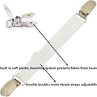 Adjustable Elastic Bed Sheet Grippers Straps Suspender Fasteners Holder 4 Pcs