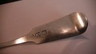Master Salt Spoon Antique Coin Silver Spoon Unknown Maker American 