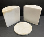 Yule Mine Marble  Co Mining Core Specimen 8 Lbs 3 Pieces White Marble