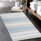 Maui Bath Mat  21 X 34 Inches   Non Slip Bathroom Rug  Machine Washable  Plush 