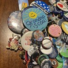 Lot Of Vintage And Modern Button Pins Sports Usa States 9 11 